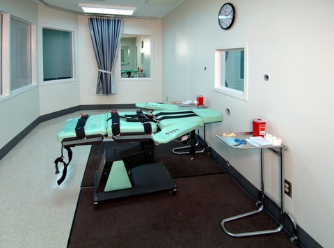 Lethal injection room for execution Lethal injection room for execution